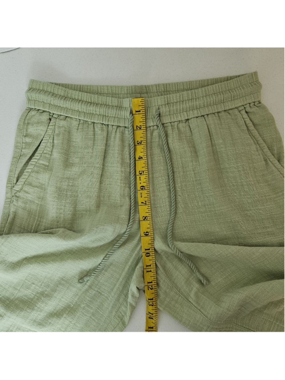 Tommy Bahama Island Gauze Wide Leg Cropped Pants XS Light Green Beachy Coastal - Picture 8 of 9